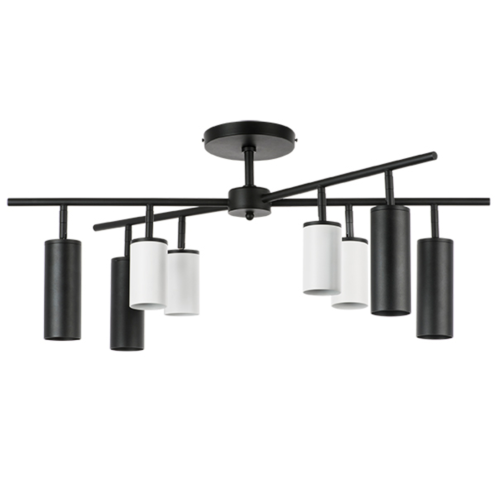 LR728364874 Люстра RULLO 8х50W GU10 ЧЕРНЫЙ/БЕЛЫЙ (571728+214436-4+214487-4)