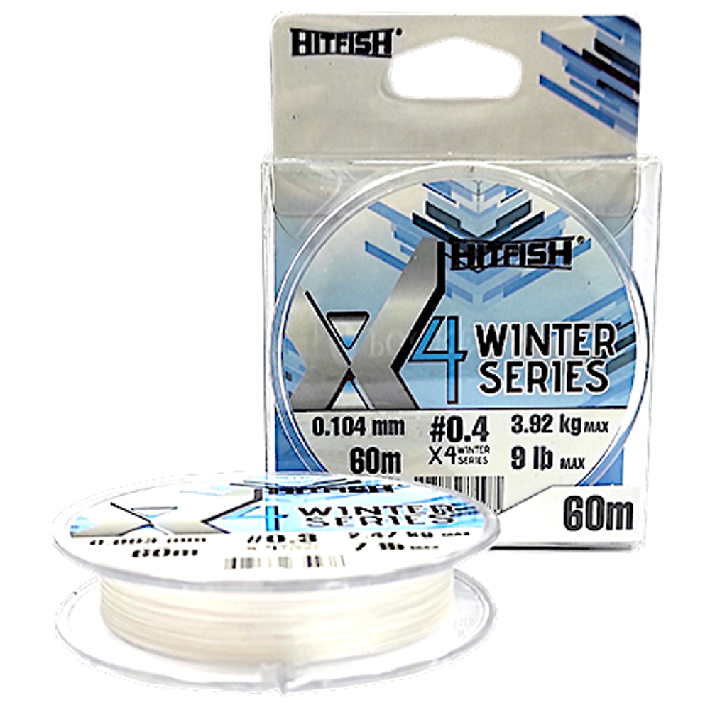 Шнур HitFish X4 Winter Series White 60м -