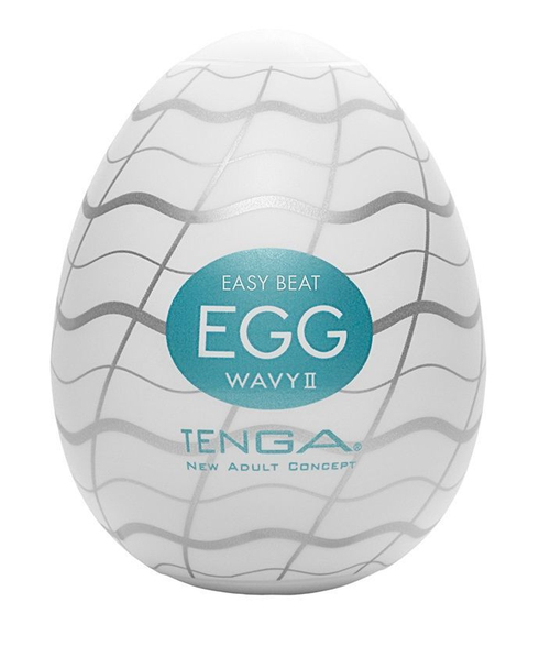 Мастурбатор-яйцо Tenga EGG Wavy II с волнистым рельефом