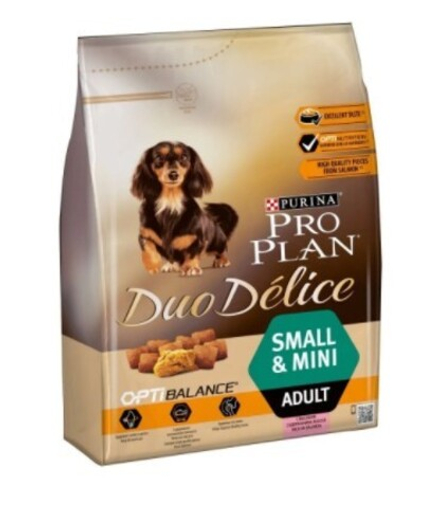 ProPlan 2.5кг DuoDelice Сухой корм для взрослых собак малых пород Лосось