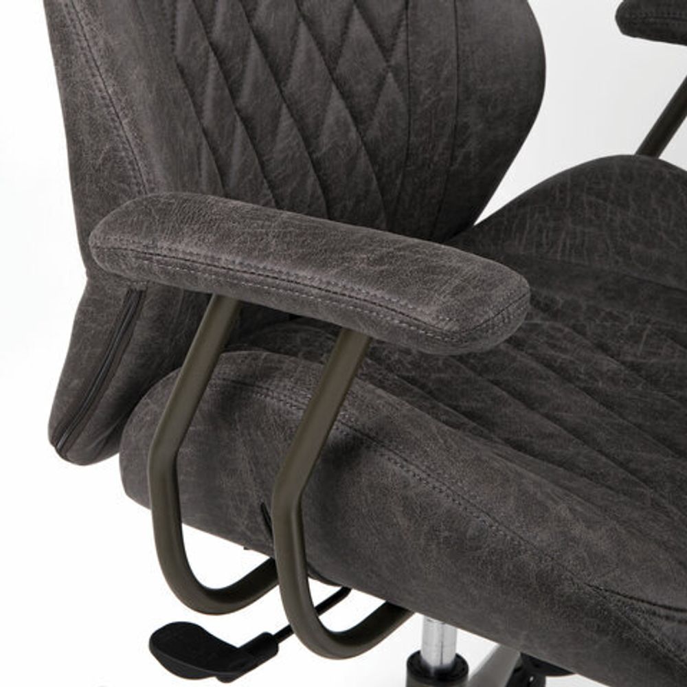 Кресло BRABIX PREMIUM "Dakota EX-572", синхромеханизм, искусственная замша, темно-серый, 532943