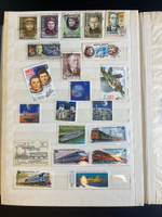 Большой альбом с марками СССР 250 штук. 28,5 х 22 см