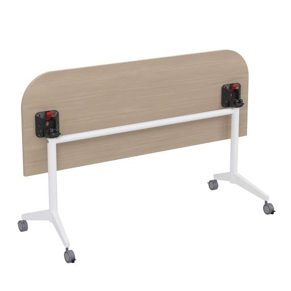 8ФСРР.103-S Складной радиусный стол-трансформер Simple с фиксаторами (1650*600*750)