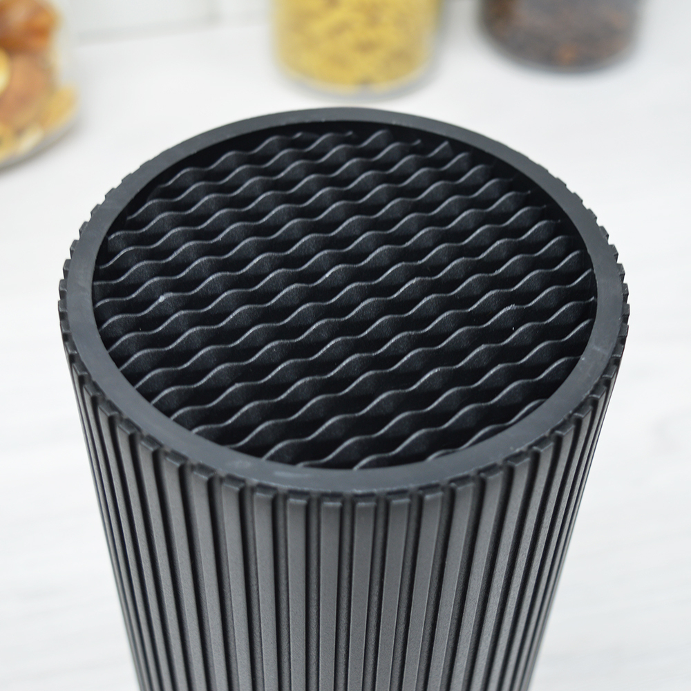 Подставка для ножей 23,5*11,5см, черная