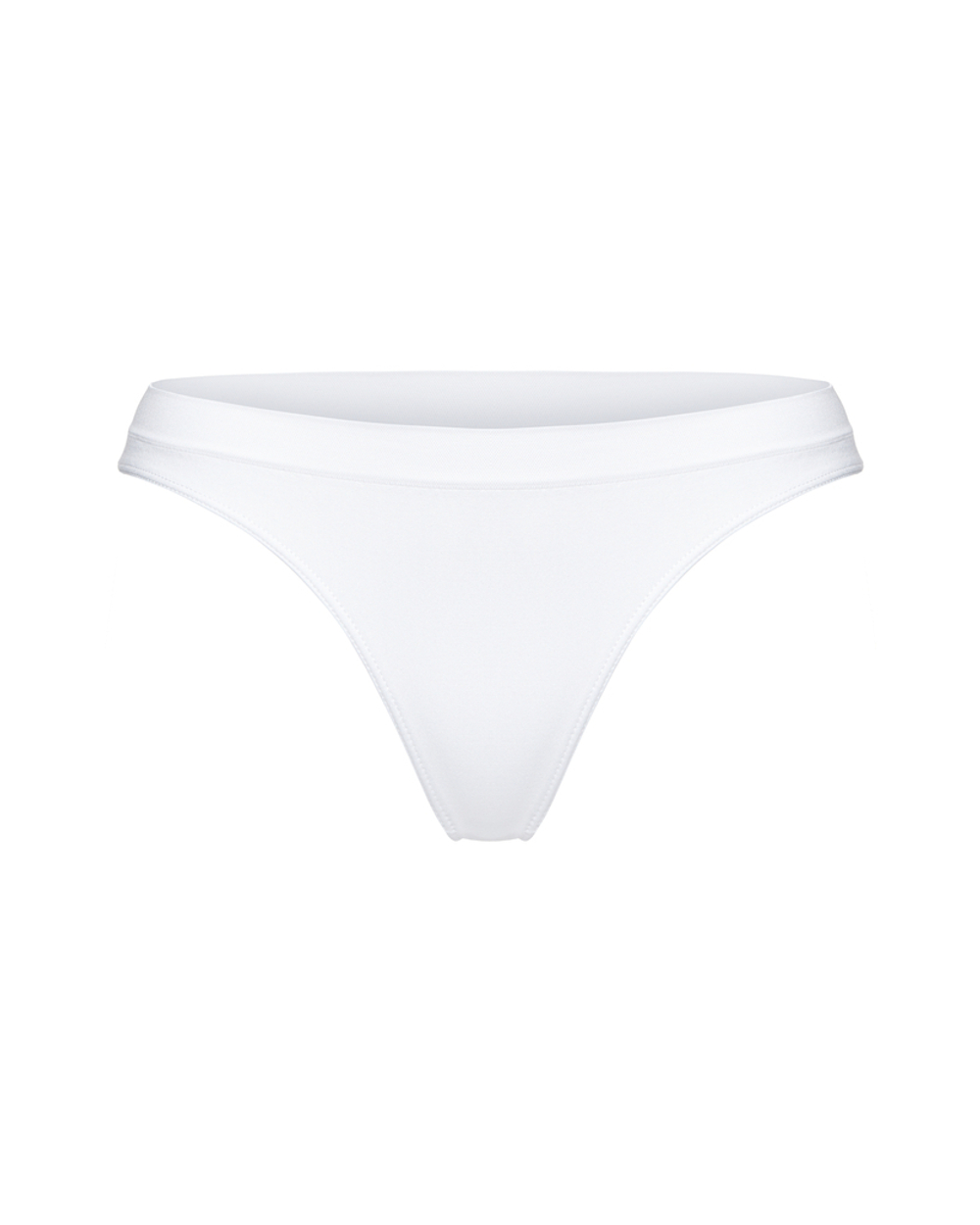 Бесшовные белые трусы слипы с низкой посадкой