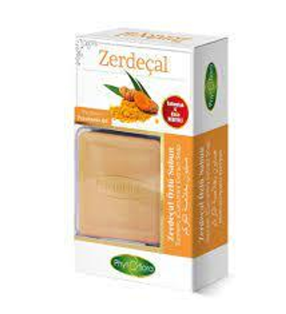 Мыло с экстрактом куркумы с тур. мочалкой, PhytOflora, 125гр