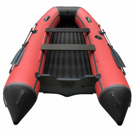 Лодка ПВХ ORCA 380 НДНД красный/черный