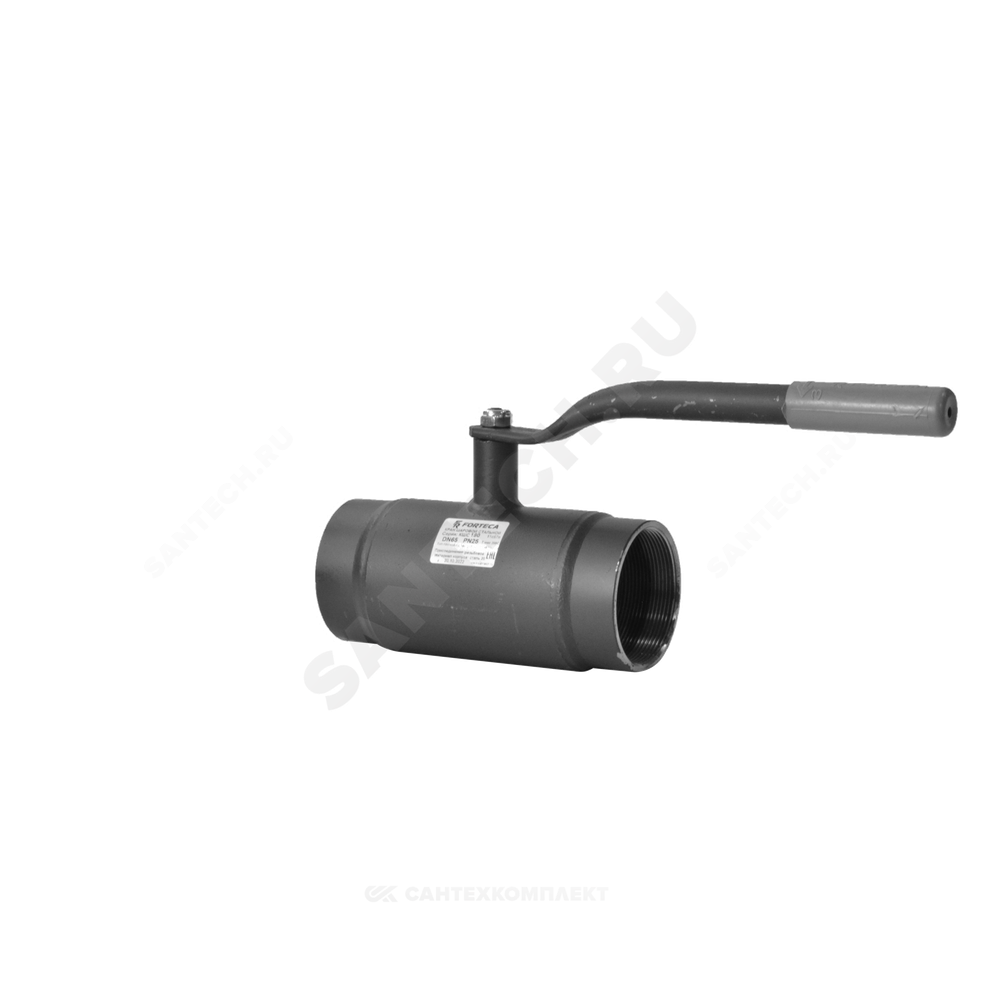 Кран шаровой сталь 11с67п Ду 25 Ру40 ВР L=100мм FORTECA 180.1.025.040