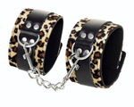 Оковы Anonymo с анималистическим принтом (Цвет: черный с леопардовым)