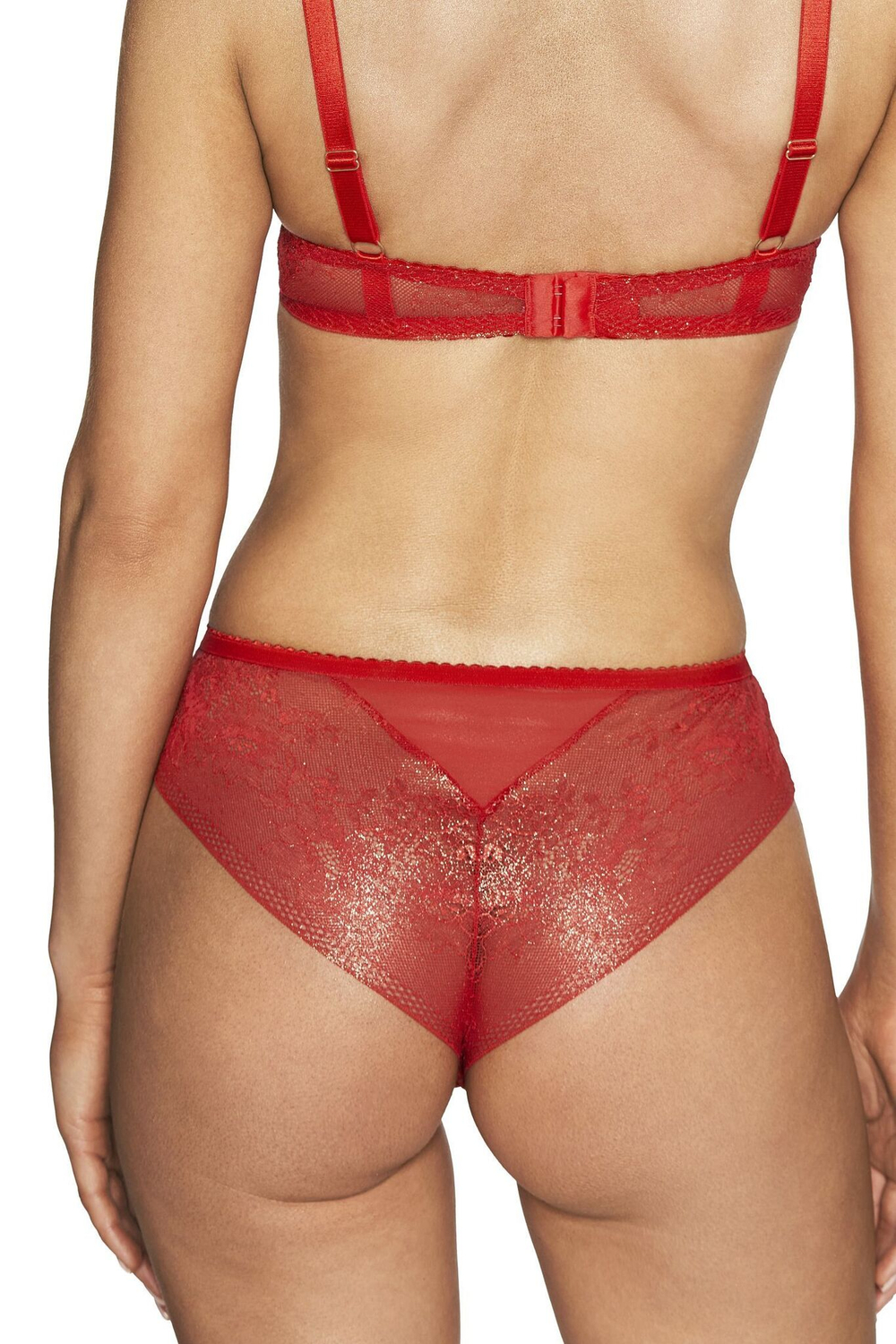 Трусики-бразилиана Crown (Размер: XXXL) (Цвет: красный)