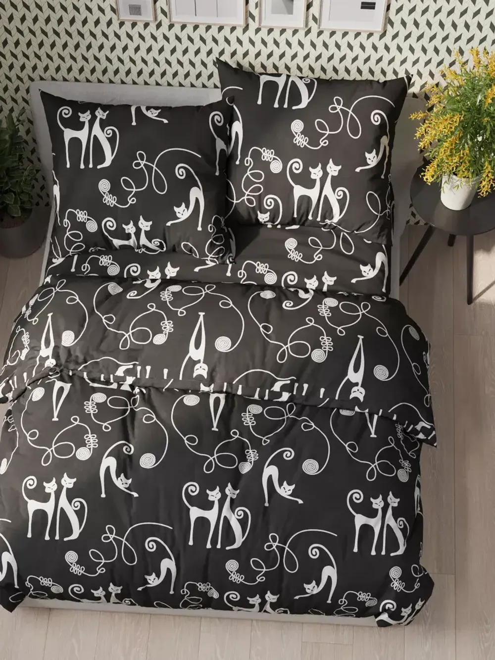 Простынь на резинке Полисатин Мечта "Тойгер" 180x200 см