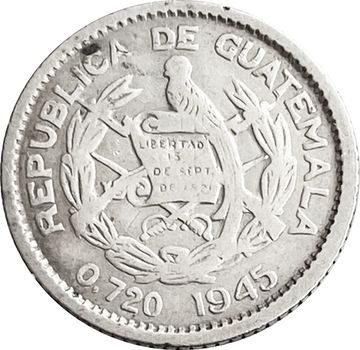 5 сентаво 1945 Гватемала