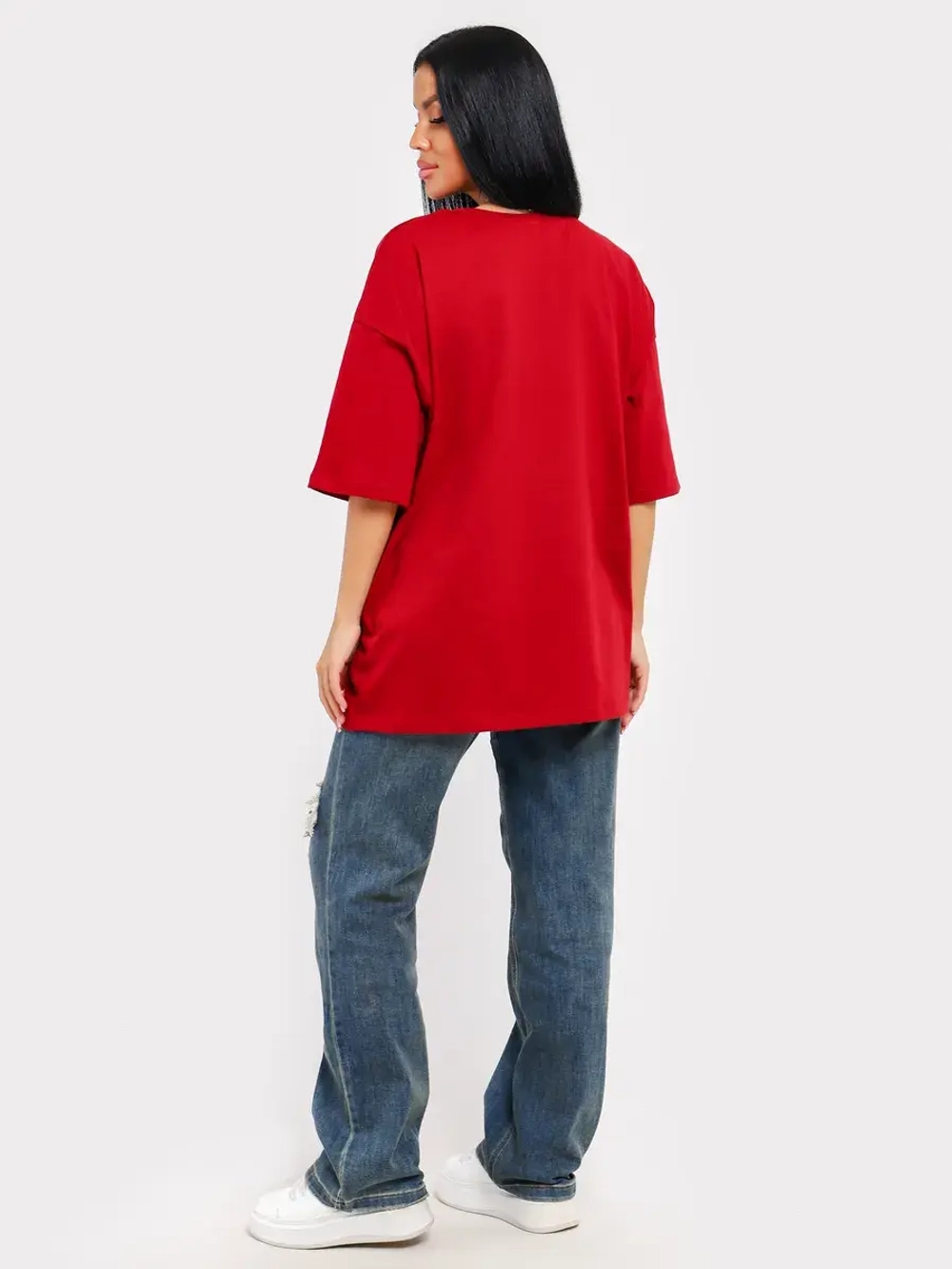 Футболка оверсайз больших размеров принт