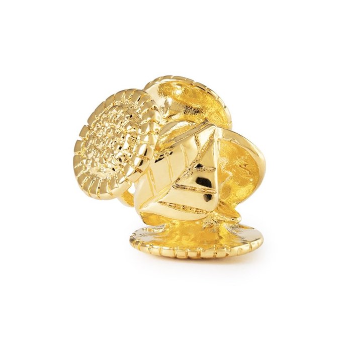 Бусина "Подсолнух" позолота