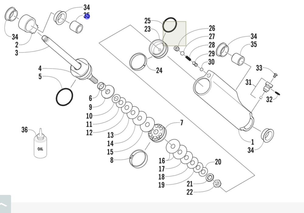 Втулка амортизатора Arctic Cat 1604-397