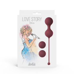 Набор вагинальных шариков Love Story Diva Wine Red 3012-02lola