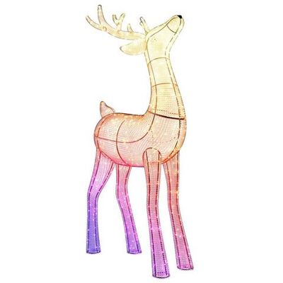 Умная уличная гирлянда «Северный олень» Twinkly Reindeers Stag, RGB + W (125x65 см, 240 светодиодов)