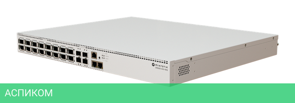 Коммутатор Mikrotik CRS520-4XS-16XQ-RM