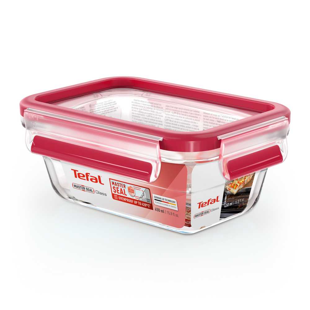 Стеклянный контейнер 0.45 л Tefal Masterseal Glass N1040510