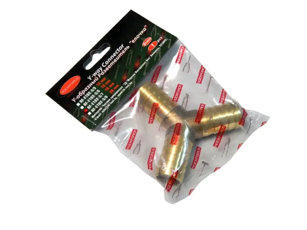 Разветвитель Y-образный ''елочка''16мм RockForce##Rock FORCE RF-E102-5/6