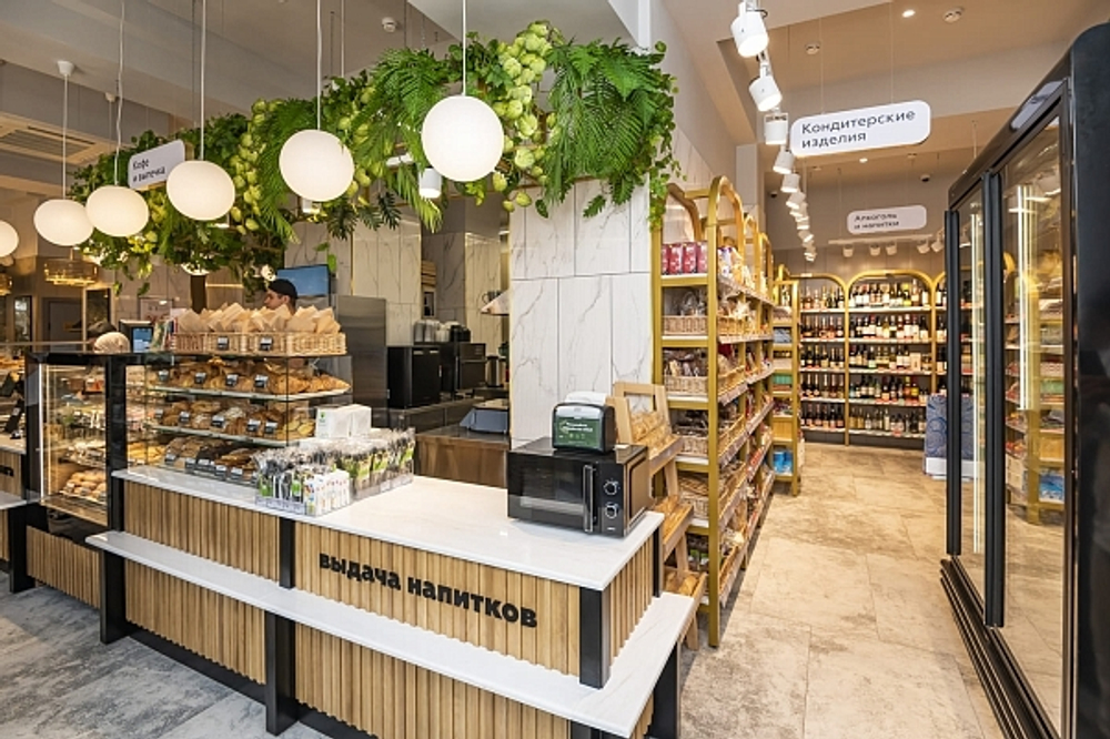 Озеленение искусственными растениями магазина "Табрис"  г.Краснодар