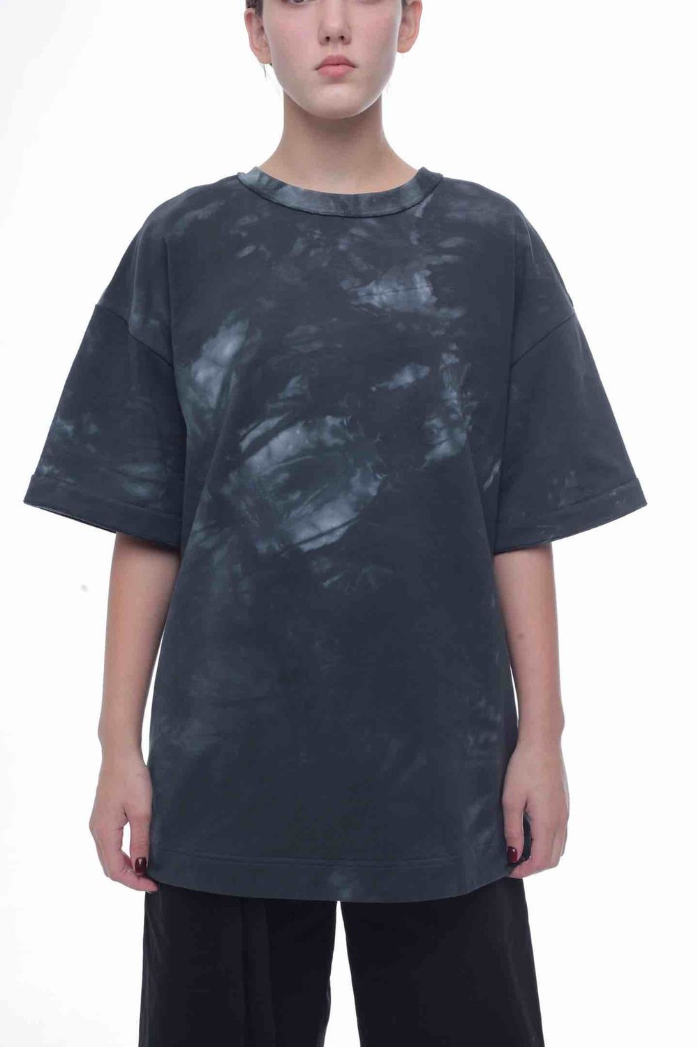 Футболка Tishi.Ti Ручного окраса графитовая