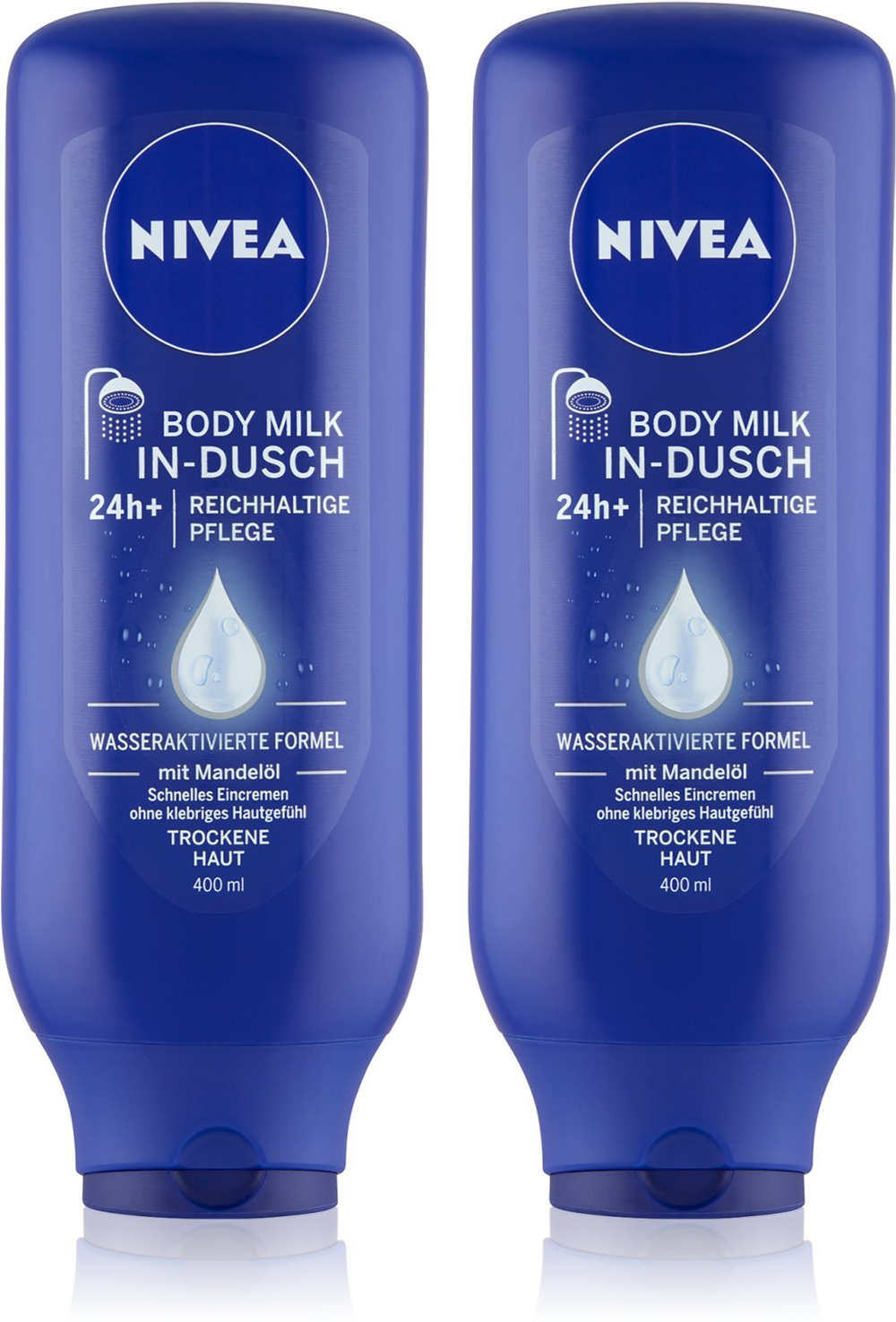 Nivea 24h - молочко для тела для душа (удобная упаковка) /   2x400  ml  / GTIN 9005800374215
