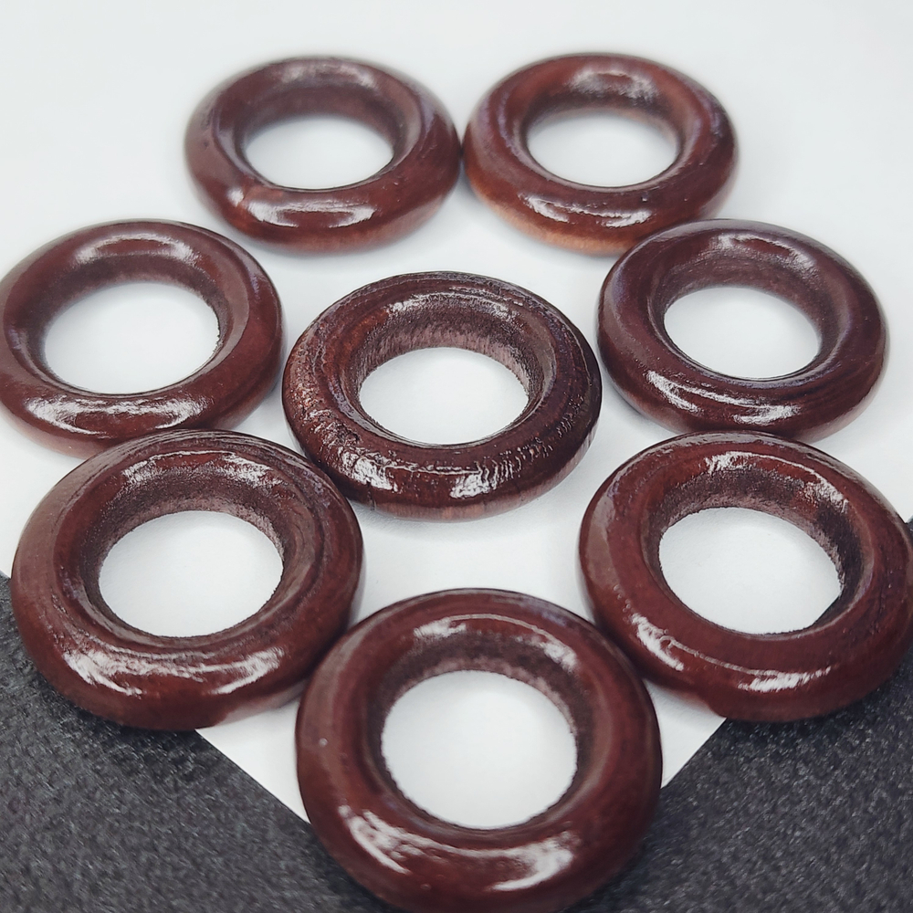 Деревянные колечки, кокос, коннектор, р-р 24мм, штучно