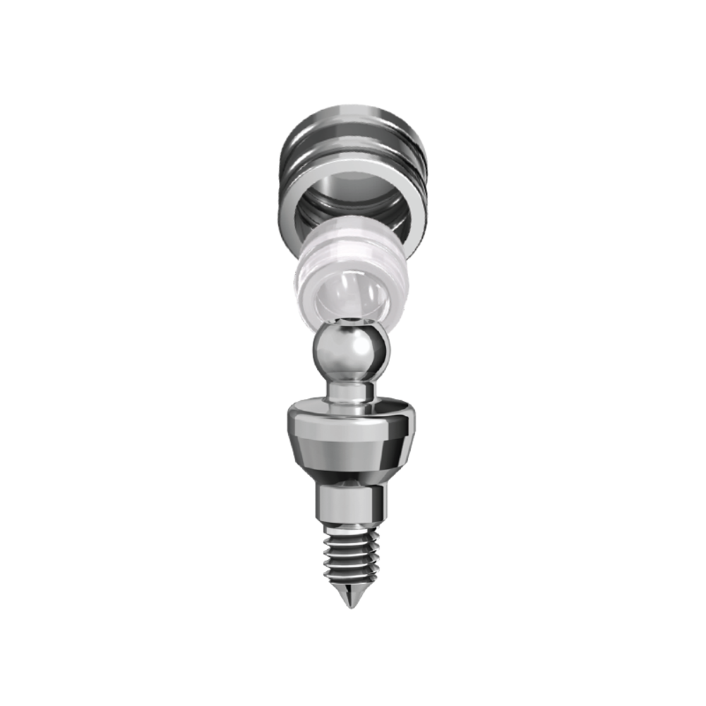 Аттачмент шаровидный с колпачками AB Dental P5 Set (2 мм)