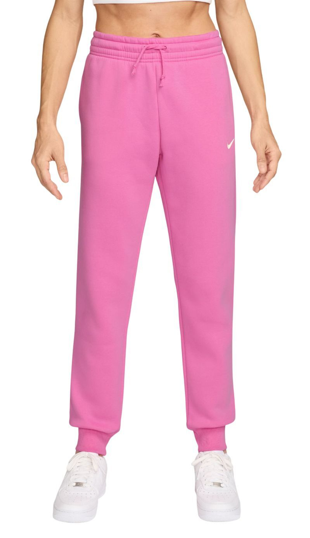 Женские теннисные брюки Nike Sportswear Phoenix Fleece - playful pink/sail