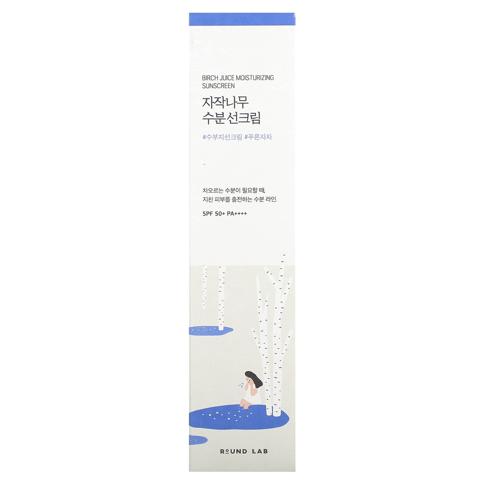 Round Lab, увлажняющий солнцезащитный крем с березовым соком, SPF50+ PA++++, 50 мл (1,69 жидк. унции)