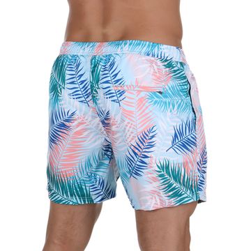 Мужские шорты для плавания белые с принтом Belek DOREANSE 3811