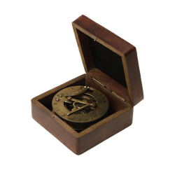 Nautical Морской компас в деревянном футляре