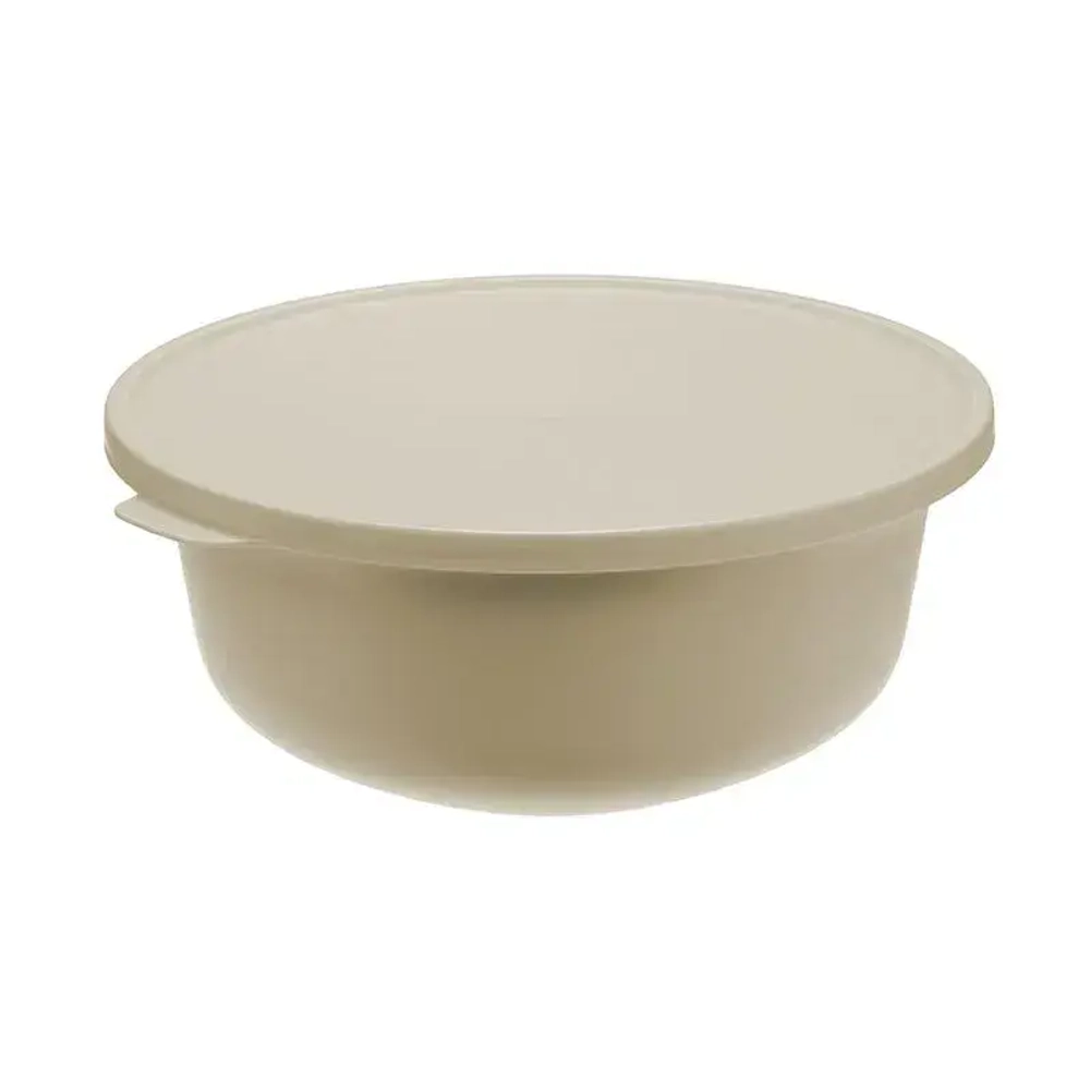 Миска ТЭСТИ 2,2л с крышкой Латте