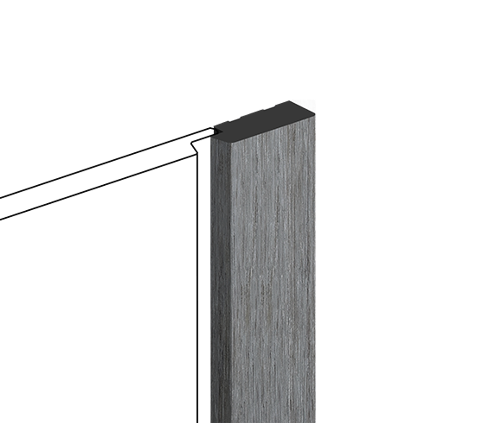 Финишный молдинг декорированный HiWood, 270x3,1 см