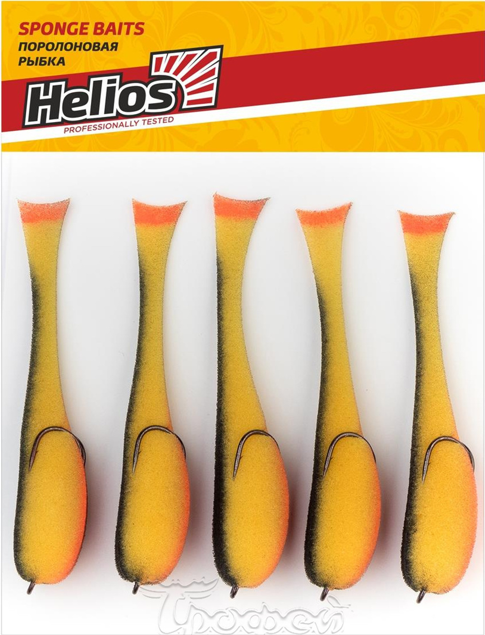 Рыбка поролоновая Helios HS-110-23 110мм 5шт На двойнике 2/0