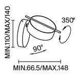 Настенный светильник (бра) Maytoni MOD180WL-L4W3K1