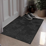 Коврик влаговпитывающий "Лабиринт" 50*100 см черный гранит, ворс 5мм