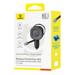 Автомобильная зарядка Baseus PrimeTrip VR2 C+Retractable C Cable 30W