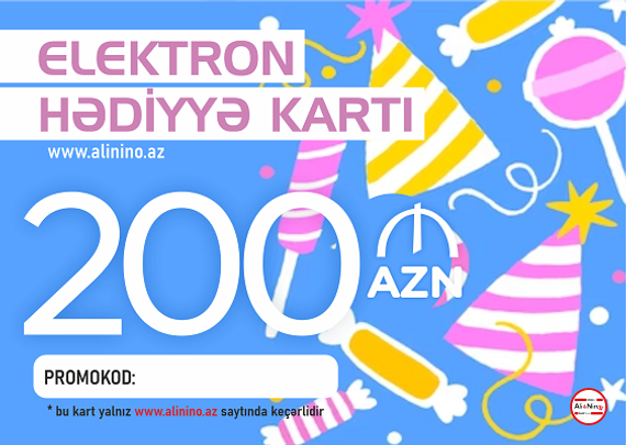 Elektron hədiyyə kartı  200 AZN