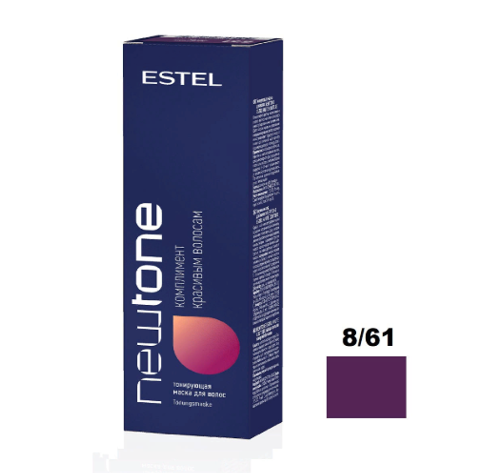 Estel Маска для волос Newtone, тонирующая,  тон №8/61, Светло-русый фиолетово-пепельный, 60 мл