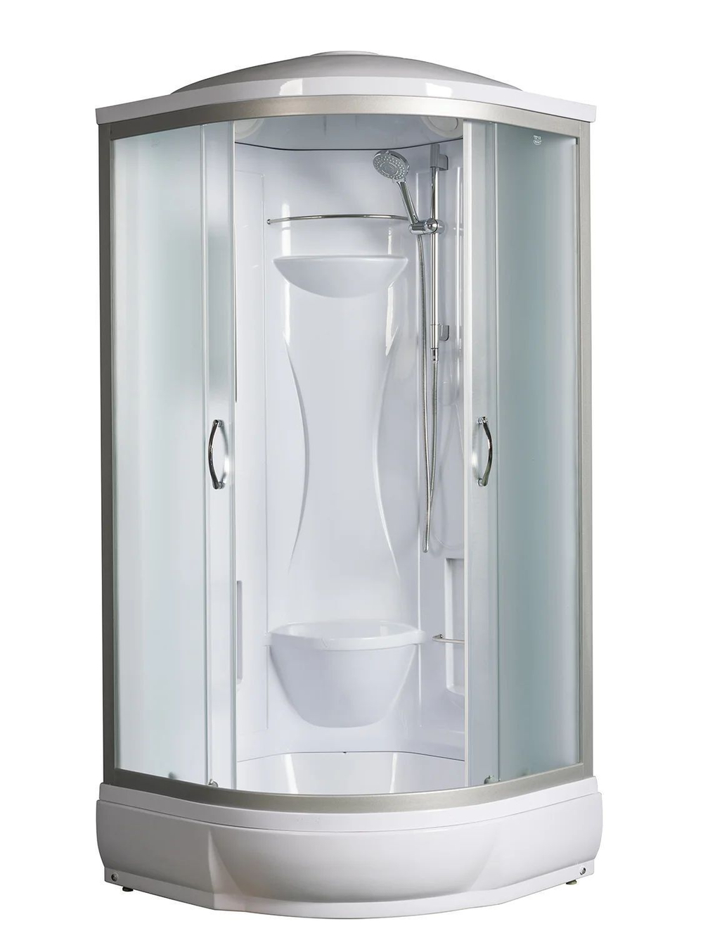 Душевая кабина RIVER  REIN 80/24 MT 80х80 см,  матовое стекло, поддон средний, с крышей