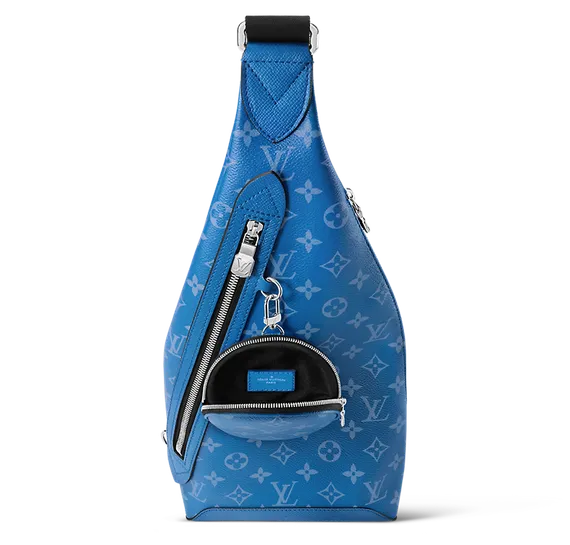 Сумка-слинг Louis Vuitton Duo канва Taigarama Blue