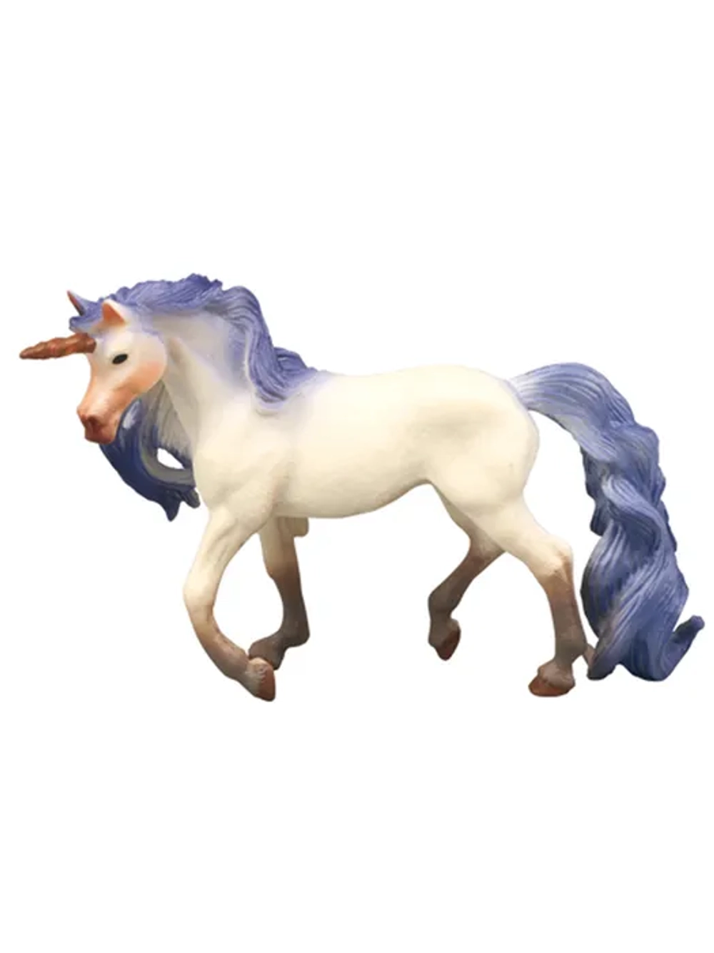 Набор фигурок животных Мир фэнтези Семья белых единорогов с синей гривой 2 шт