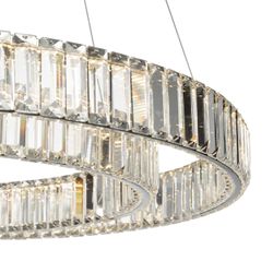 Citilux Чезаре CL338281 LED Люстра хрустальная с пультом Хром