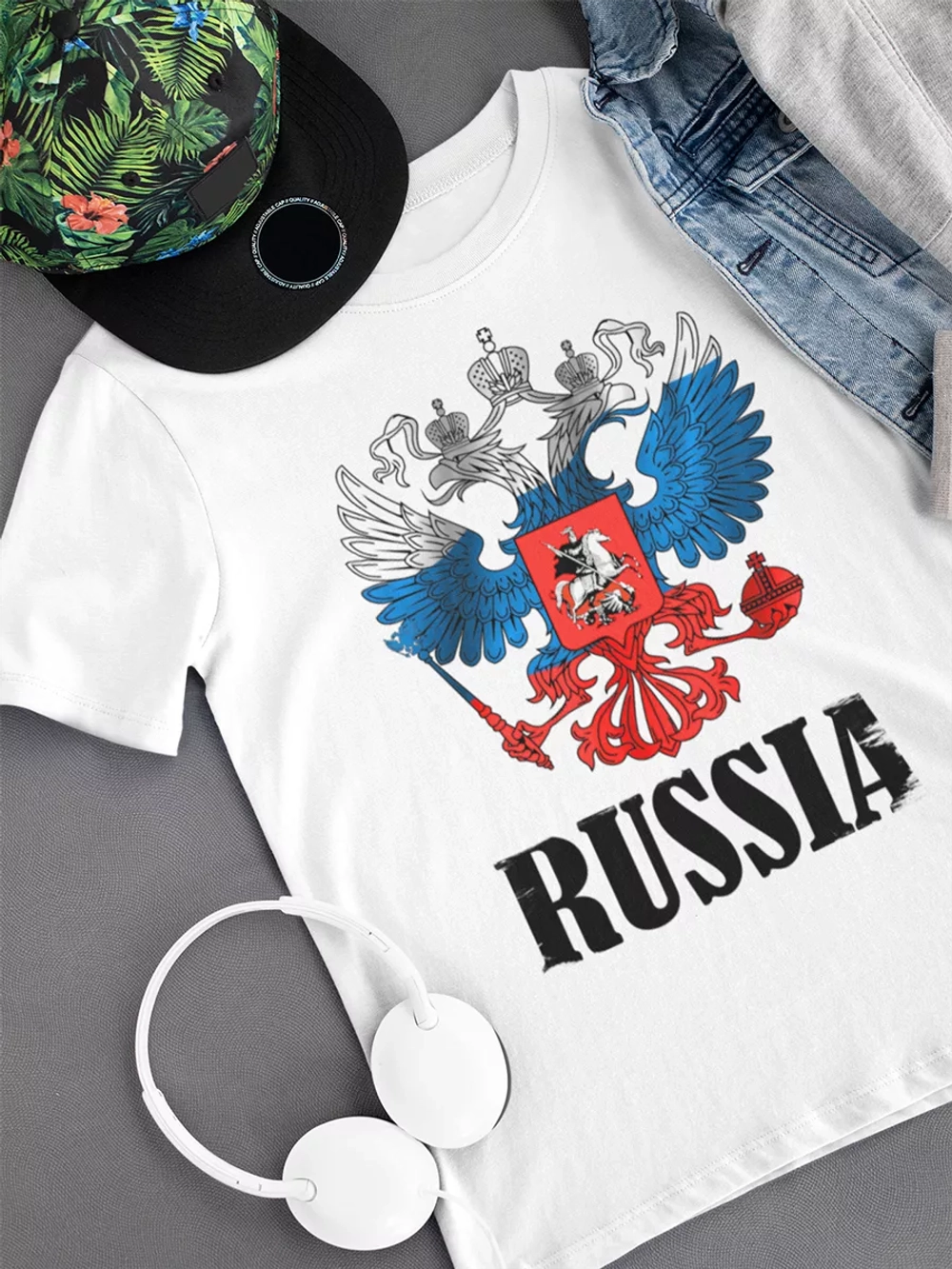 Футболка с гербом России
