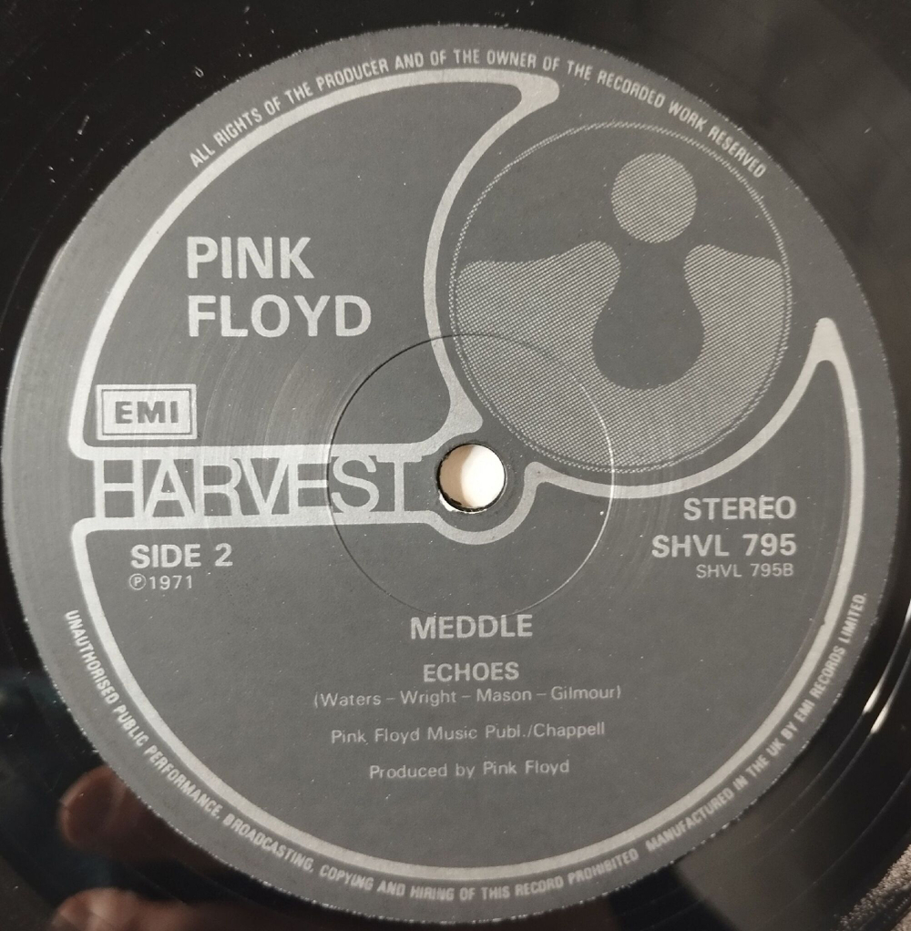 Винтажная виниловая пластинка LP Pink Floyd Meddle (UK 1976)