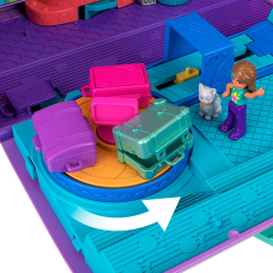 Polly Pocket - Кошка-самолет с двумя куклами + аксессуары HWP19 / артикул   HWP19  / GTIN 194735217779