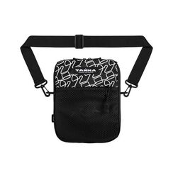 Сумка через плечо ТАЙНА L Вопросы черн/белый принт