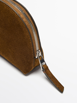 Massimo Dutti Замшевый несессер, золотой